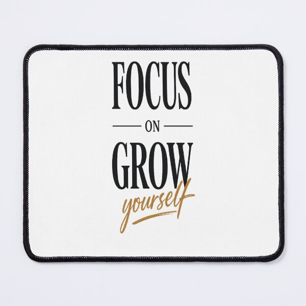 Item preview, Focus On Growing Yourself Bold Typography Design designed and sold by Wolf Creator.