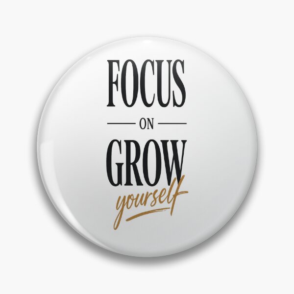 Artikelvorschau, Focus On Grow Yourself Bold Typography Design entworfen und verkauft von Wolf Creator.