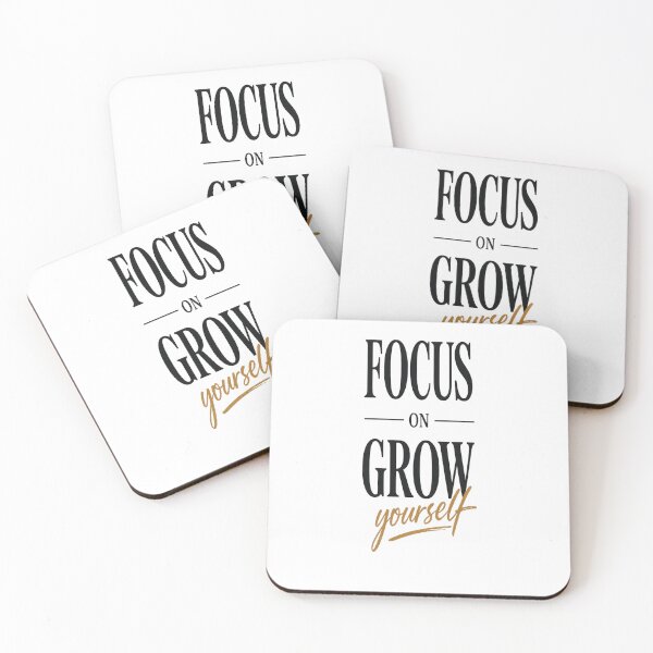 Item preview, Focus On Growing Yourself Bold Typography Design designed and sold by Wolf Creator.