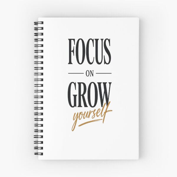 Item preview, Focus On Growing Yourself Bold Typography Design designed and sold by Wolf Creator.