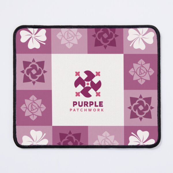 Item preview, Elegant Purple Patchwork Geometric Floral Tile designed and sold by TZAR WORKS.