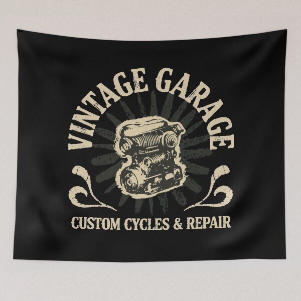 Item preview, Vintage Garage: Custom Cycles & Repair designed and sold by SignumShop.