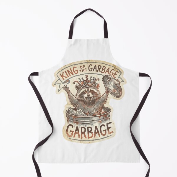 Item preview, King of the Garbage - Joyful Raccoon - Vintage Sticker designed and sold by Mr. Pawsome.