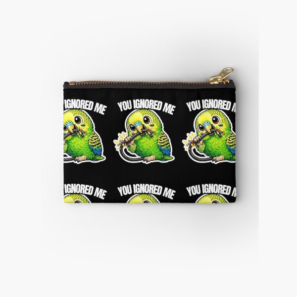 Item preview, Funny Budgie You Ignored Me – Dramatic Bird Meme designed and sold by FeatherChaos.