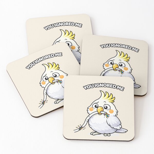 Item preview, Funny Cockatoo You Ignored Me – Loud Bird Meme designed and sold by FeatherChaos.