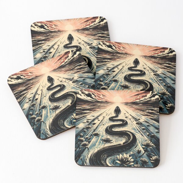Item preview, Perspective Depth Snake, Ai Generated Art designed and sold by ACC .