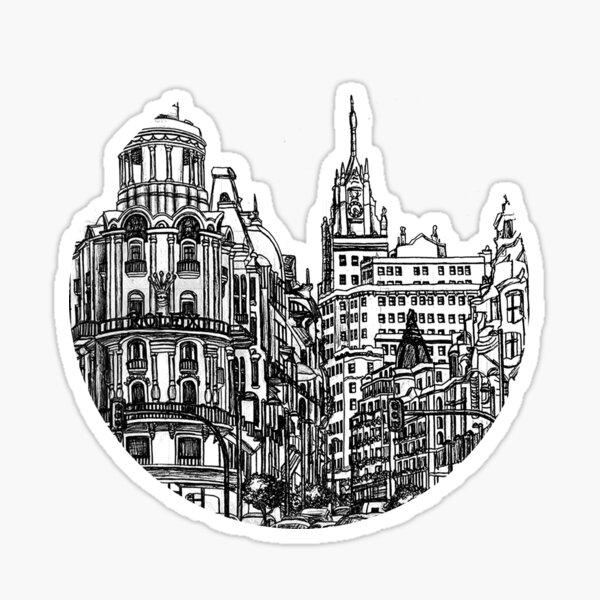 Item preview, Madrid Line Drawing designed and sold by artofclaire.