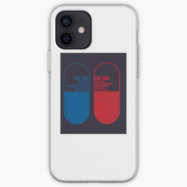 La pilule Matrix Blue ou Red Coque souple iPhone