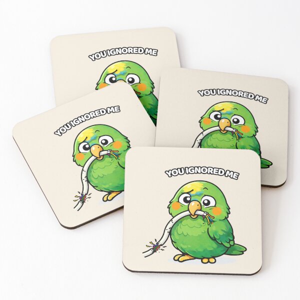 Item preview, Funny Amazon Parrot You Ignored Me – Attitude Bird Meme designed and sold by FeatherChaos.
