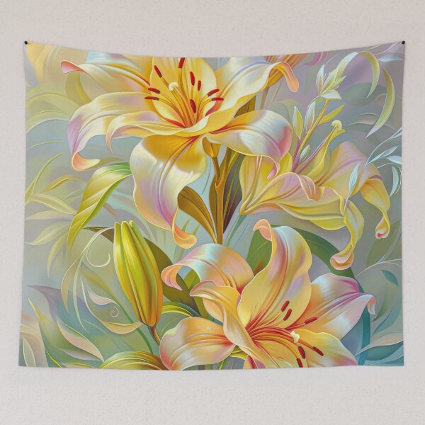 Item preview, Lilies Painting designed and sold by MargaretWiktor.