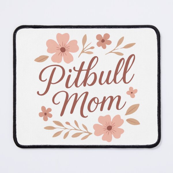 Item preview, Pitbull mom Vintage Earth Tone Colors Floral designed and sold by My Pitbull Place.
