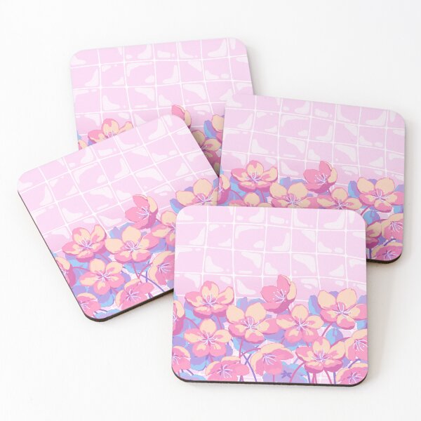 Item preview, Cute Colorful Floral Illustration Pink Yellow Flowers Aesthetic designed and sold by MinimalAnGo.