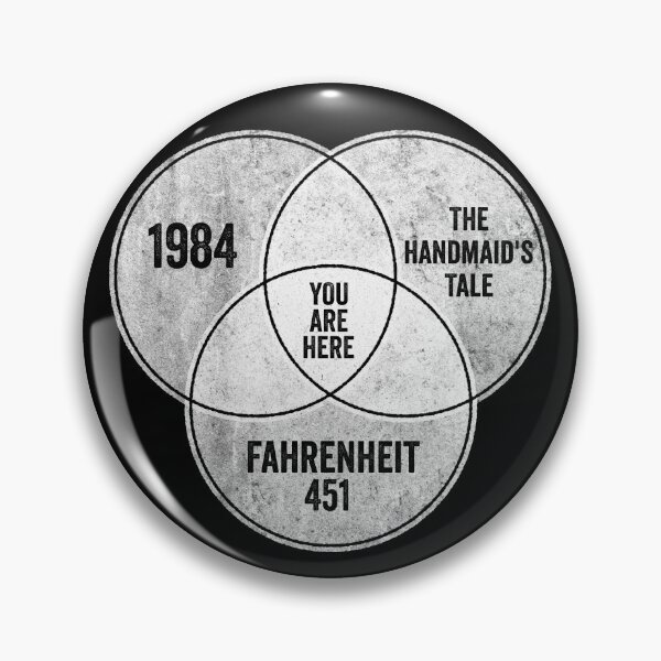 Item preview, You Are Here - Dystopian Literature Venn Diagram designed and sold by Pawsitive Pixel Studio.