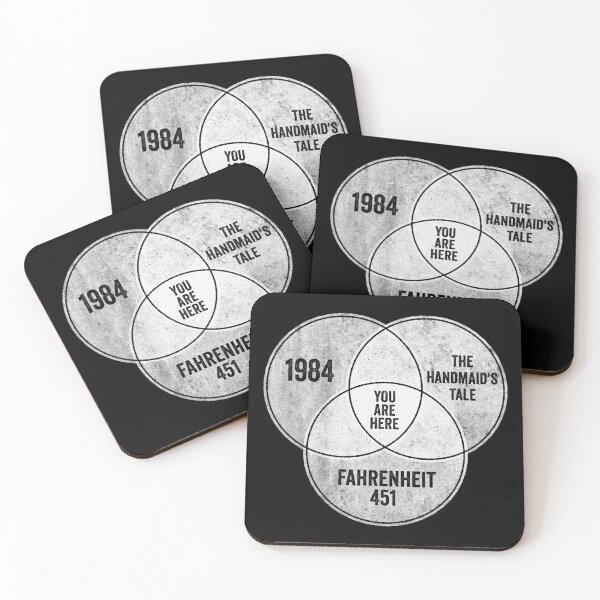 Item preview, You Are Here - Dystopian Literature Venn Diagram designed and sold by Pawsitive Pixel Studio.