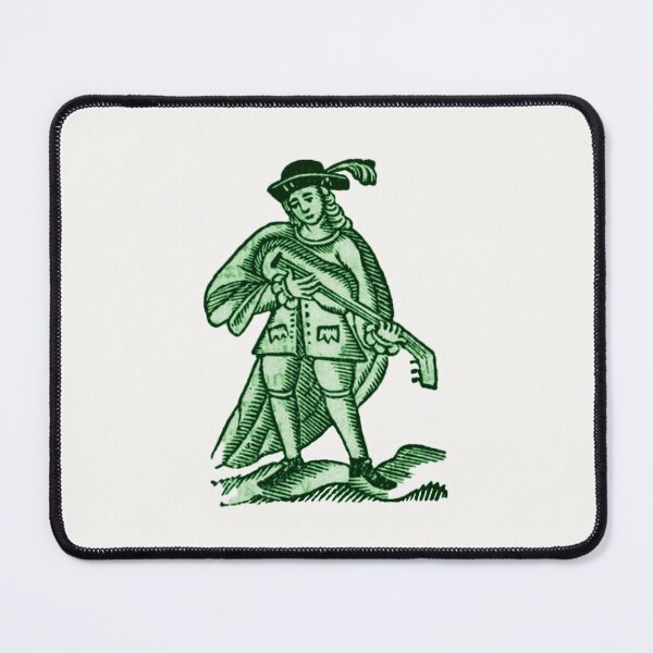 Item preview, Medieval Lute Player (green version) designed and sold by Dungeon-Shop.