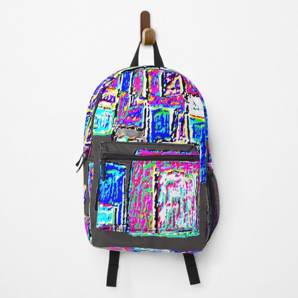 Item preview, cityscape cubism dark e7 colorful geometric abstract design designed and sold by SmashingDeals.