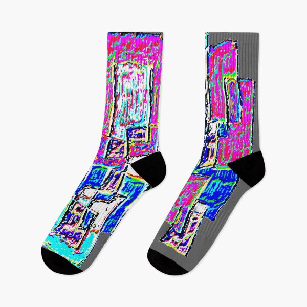 Item preview, cityscape cubism dark e7 colorful geometric abstract design designed and sold by SmashingDeals.