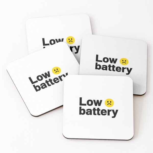 Item preview, Low Battery Sad Face | Funny Phone Warning Art Design designed and sold by StickerHavenn.