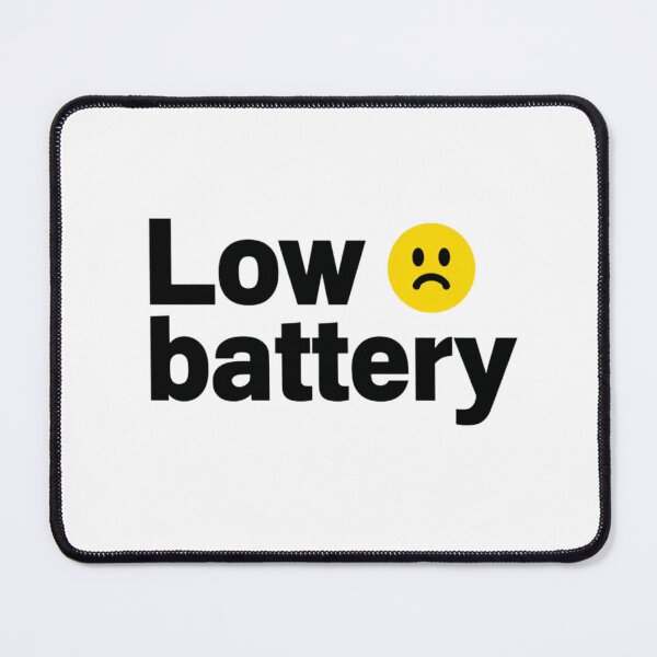 Item preview, Low Battery Sad Face | Funny Phone Warning Art Design designed and sold by StickerHavenn.