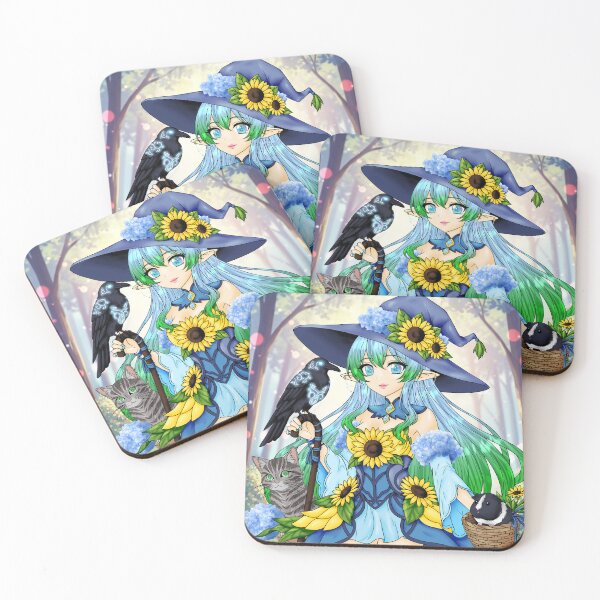 Item preview, The Jolly Witch of Sunflowers and Hydrangeas designed and sold by amathestria.