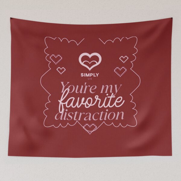 Item preview, You're My Favorite Distraction Romantic Quote designed and sold by TZAR WORKS.
