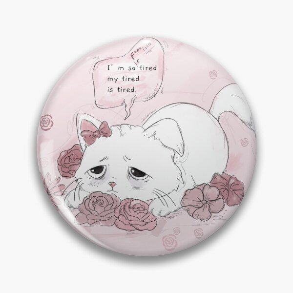 Item preview, Cute cat - I'm so tired... designed and sold by studioMoSa.