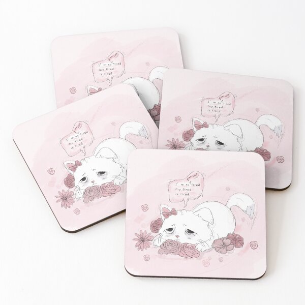 Item preview, Cute cat - I'm so tired... designed and sold by studioMoSa.