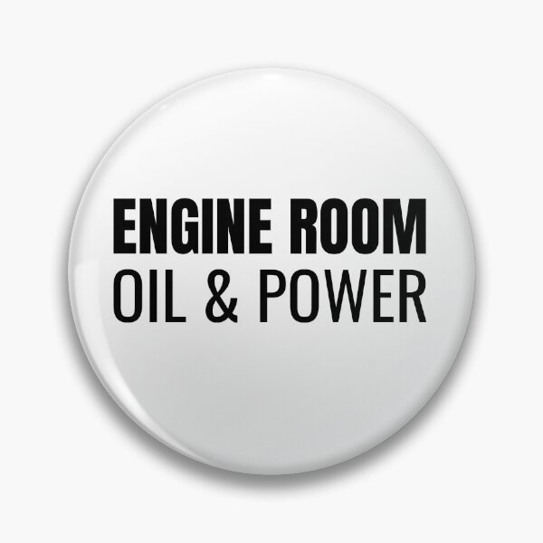 Item preview, Engine Room Oil & Power (Black) designed and sold by ShipCrewNation.