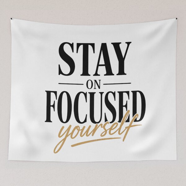 Item preview, Stay Focused On Yourself Bold Motivation Design designed and sold by Wolf Creator.