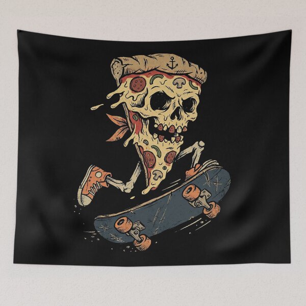 Item preview, Pizza Skull Skateboarding designed and sold by civomgon.