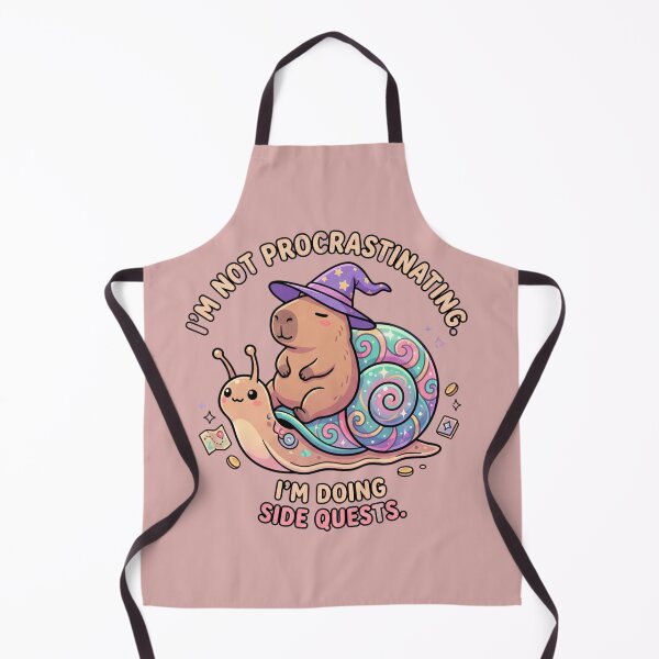 Item preview, I'm Not Procrastinating I'm Doing Side Quests - Wizard Capybara & Snail designed and sold by MVPtech.