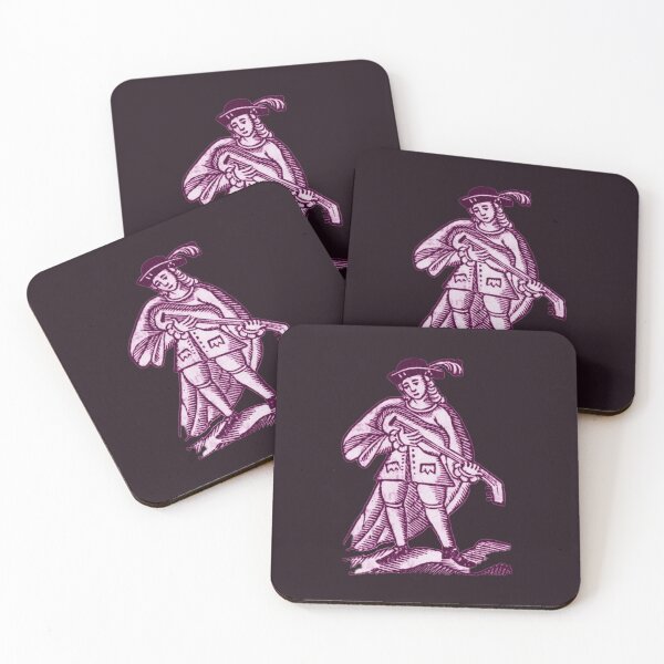 Item preview, Medieval Lute Player (pink version) designed and sold by Dungeon-Shop.