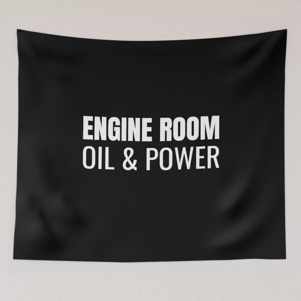 Item preview, Engine Room Oil & Power (White) designed and sold by ShipCrewNation.