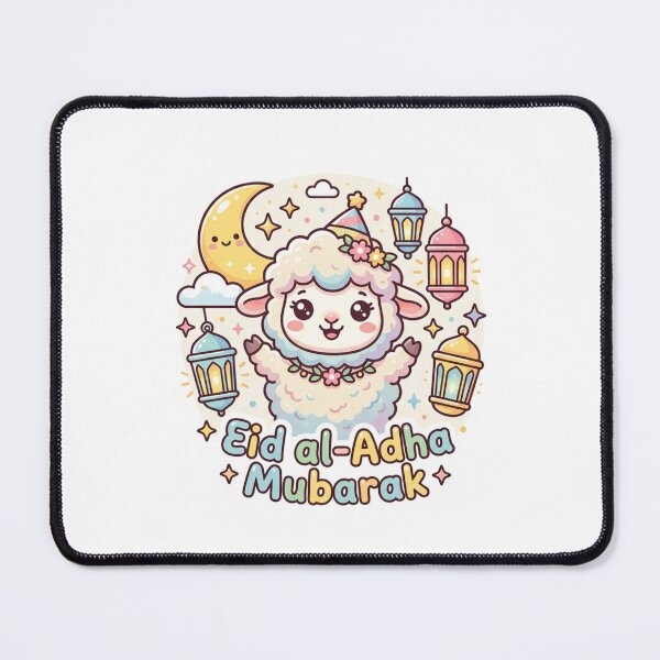 Item preview, Cute Kawaii Sheep Sticker – Eid al-Adha Mubarak for Kids designed and sold by RALYSHOP.