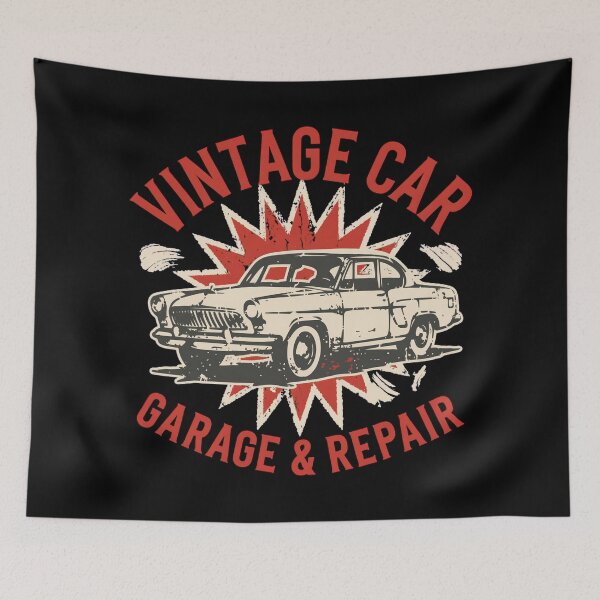 Item preview, Vintage Car Garage designed and sold by SignumShop.