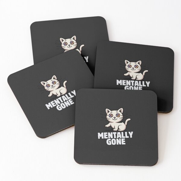 Item preview, Mentally Gone Cat Funny Design designed and sold by AdicretorDesign.
