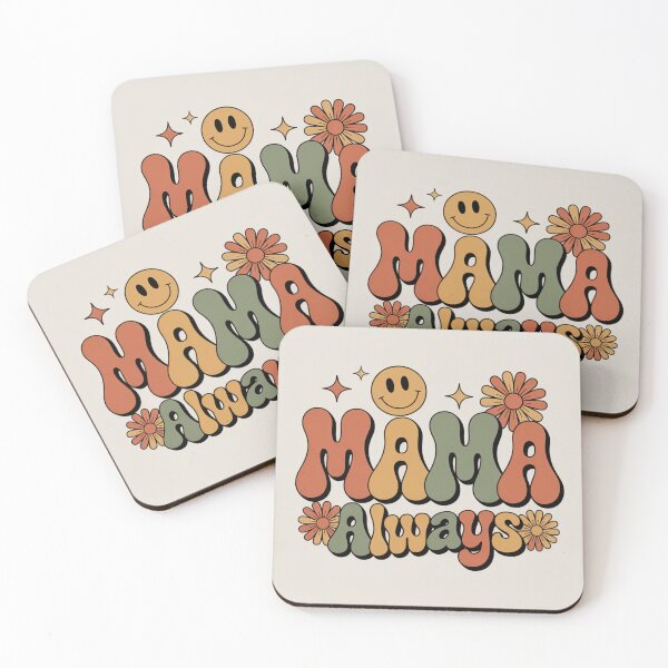 Item preview, Groovy Mama Always T-Shirt – Retro 70s Smiley Daisy Typography designed and sold by DmaarGroup.