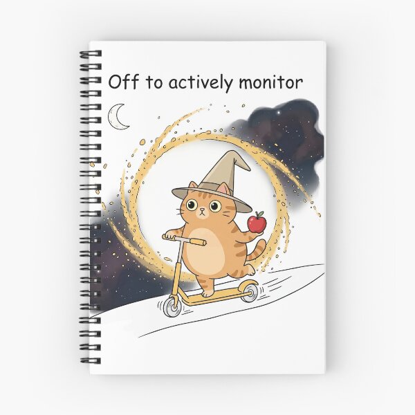 Item preview, Off to Actively Monitor Funny Cat Scooter Teacher Testing designed and sold by Mavesha.