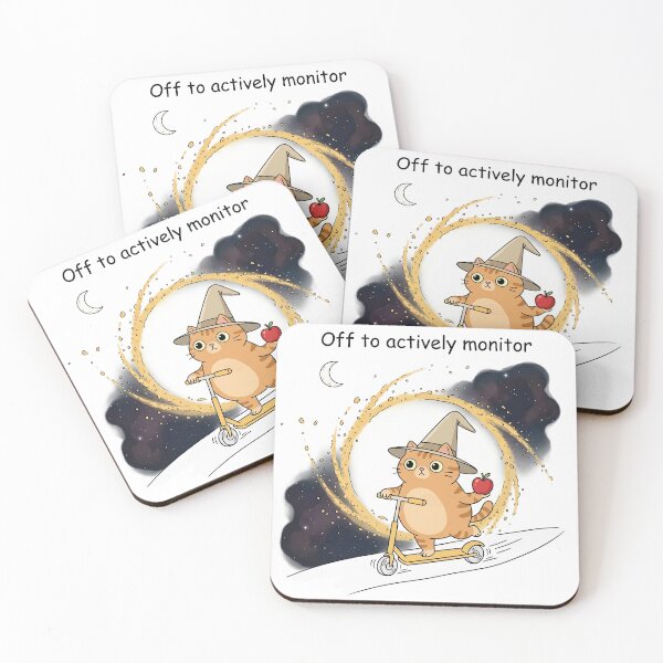 Item preview, Off to Actively Monitor Funny Cat Scooter Teacher Testing designed and sold by Mavesha.