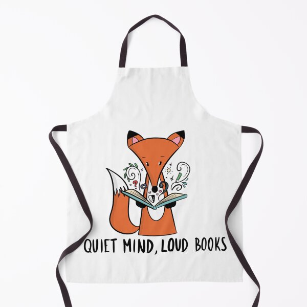 Item preview, Quiet Mind Loud Books Cute Reading Fox Introvert designed and sold by DesignFreakArt.