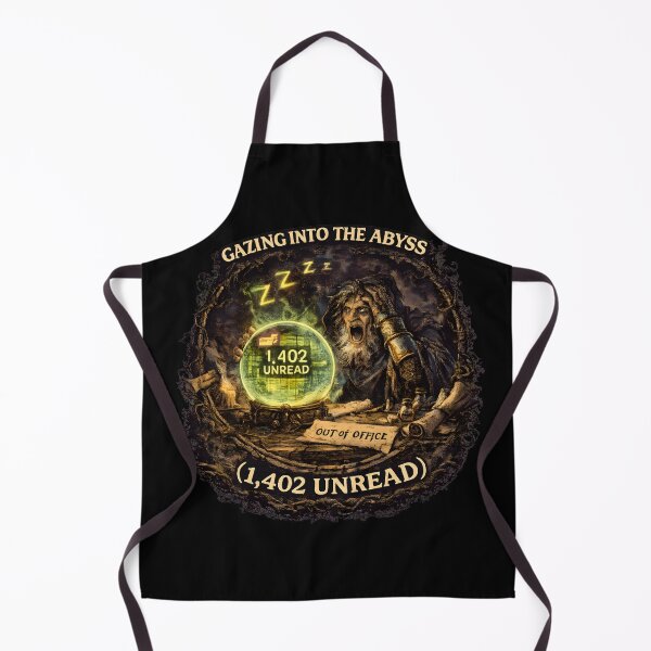 Item preview, Funny Seer Crystal Ball Unread Email PTO Burnout Classical Art Tee designed and sold by Mythic Ink Studio.