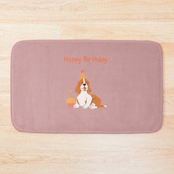 Item preview, Dog Blowing Birthday Candle Muffin Cute Happy Birthday Dog Design designed and sold by gluxdesing.