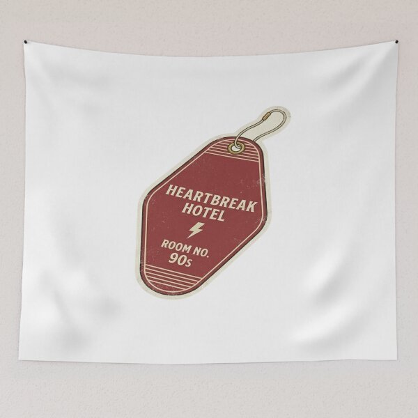Item preview, Heartbreak Hotel Vintage Motel Key Tag designed and sold by RickyStick.