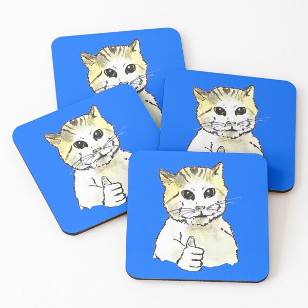 Item preview, Watercolor cat meme "let it be the last time" designed and sold by fmpanis98.