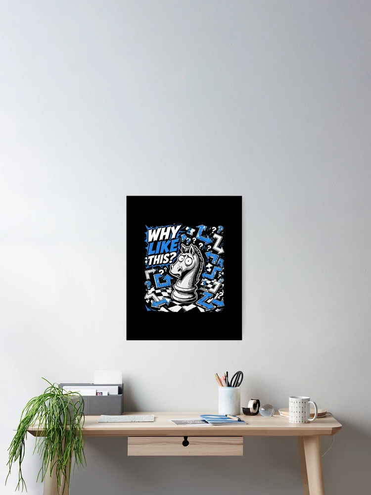 Thumbnail 2 of 3, Poster, Chess Problem designed and sold by JacobSpace.