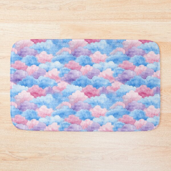 Item preview, Dreamy Pastel Watercolor Clouds Pattern designed and sold by NicolasGlowArt.