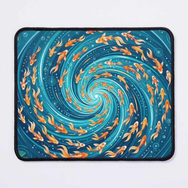 Item preview, Koi Fish Spiral Whirlpool Pattern designed and sold by Prachodayat Artworks.