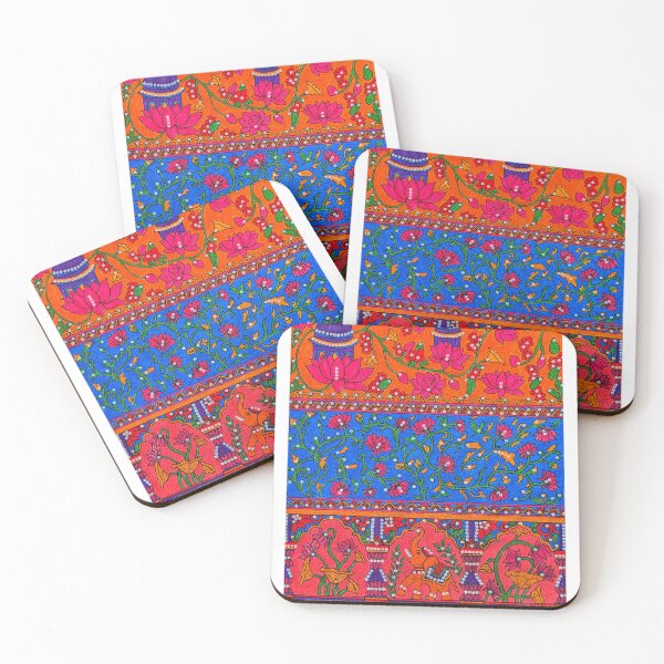 Item preview, Vibrant Ethnic Lotus Pattern | Traditional Indian Decorative Art designed and sold by Srishti Khaiwal.