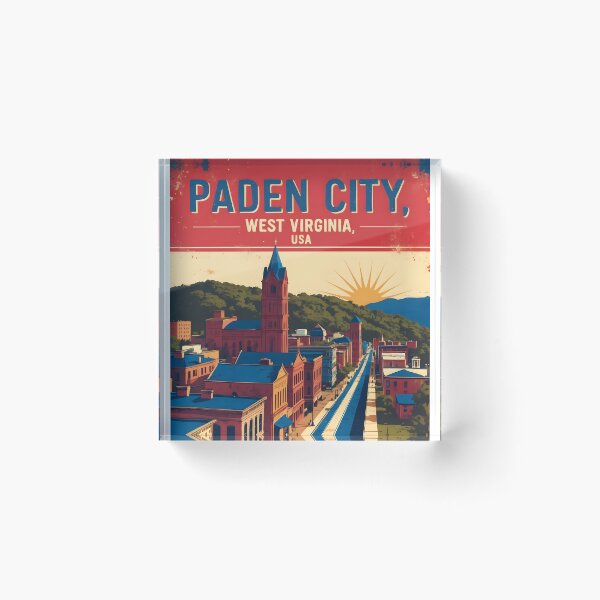 Item preview, Paden City West Virginia 1950s USA Vintage Travel Tourism designed and sold by TravelersGems.