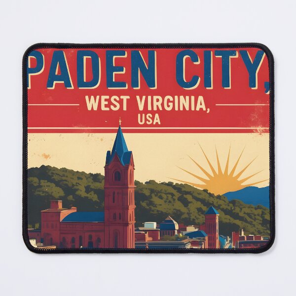 Item preview, Paden City West Virginia 1950s USA Vintage Travel Tourism designed and sold by TravelersGems.